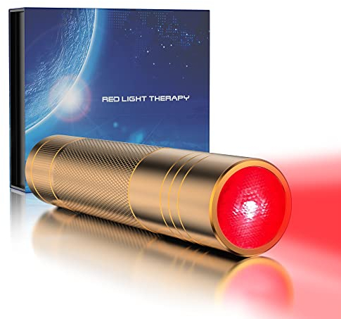 iKeener Rotlicht Therapie Taschenlampe,FDA Zugelassenes Tragbares Infrarot Licht-Behandlungs Gerät,mit 660nm & 808nm Wellenlänge,Schmerzlinderung von Händen,Rücken,Nacken,Taille,Schultern und Knien