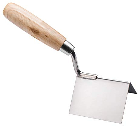 HARDY Serie de Paletas en Ángulo Para Exteriores * 28 * Mortero de Extensión de Acero Inoxidable Albañilería Enlucido Mango de Madera Maciza Luz Cómoda 8x6x6cm