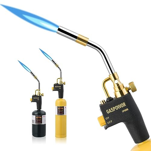 High Intensity Propane Torch Head Fuel by Propane,MAPP,Turbo Torch Kit,Welding Torch,Trigger Start Mapp Gas Torch Kit with Igniter,Propane Torch,Blow Torch(CSA Certified, Fuel Not Included)