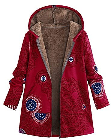 Fleecerock dam plus sammet med dragkedja, tryck vinter varm kappa elegant ullrock tjock utomhus teddy vinterparkas stora storlekar fleecejacka säckig fleecekappa bekväma damjackor