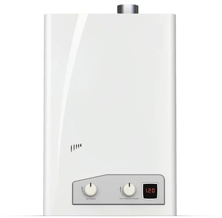 Scaldabagno Elettrico, Riscaldatori Elettrici Istantanei A Gas For Scaldabagno Senza Serbatoio A Propano Liquido Da Interni Da 4,0 GPM Grandi Elettrodomestici Domestici ,Per cucina, bagno, lavaggio(Li