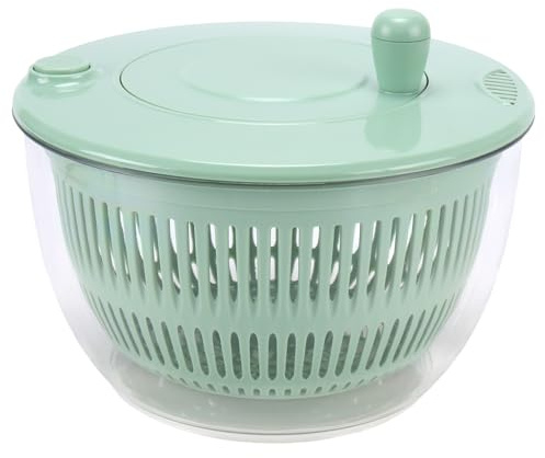 SYUTBOU Sallad slangbella med lock, 23,5 cm x 14 cm ljusgrön salladsslunga för grönsaker, örter
