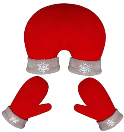 Fiocias Guantes para Parejas, de Invierno para Senderismo, Esquí Y Clima Frío, Rojo Gris Claro, universal