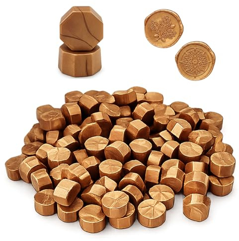 Lot de 300 de Cire à Cacheter Pour Sceau Octogonal pour Sceau d’Invitation, Enveloppes, Cartes, Cadeaux et Emballages de Vin, DIY Décoration Artisanale Facile et Élégante