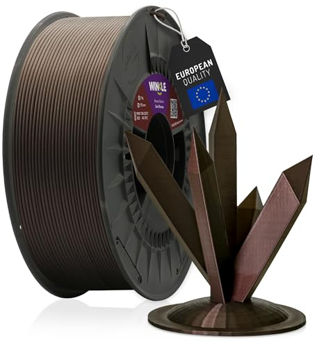 WINKLE PLA HD Interferenz Filament 1.75mm Dunkle Bronze, 300g Spule, 3D Drucker Filament Kompatibel mit FDM Druckern, 3D-Druckmaterialien, Maßgenauigkeit +/- 0.05mm, Leicht zu Bedrucken