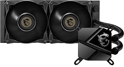 MSI MAG CORELIQUID P240 AIO CPU-Wasserkühlung, Klavierlackoptik-Schwarz, integrierte Lüfterpumpe, Split-Flow-Wasserkühlung, verdampfungssichere Schläuche, einfache Montage - AMD & Intel kompatibel