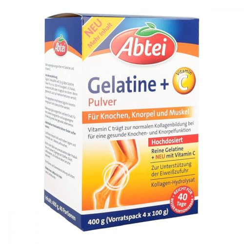 Abtei Gelatine Plus Vitamin C Pulver 400 g