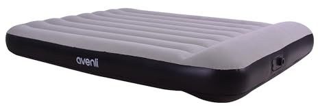 AVENLI Matelas Gonflable Lit Electrique autogonflant 2 Personnes 191x137x30cm Lit d'appoint avec Pompe intégrée Hauteur de Couchage Extra élevée Surface floquée pour Camping et Maison