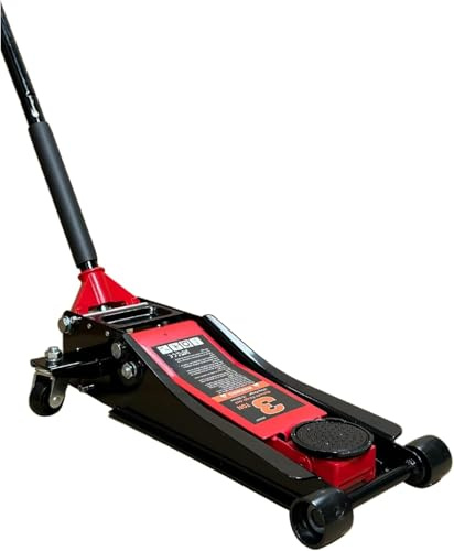 3 Ton 75mm Ultra Low Profile Trolley Jack Fast Lift Heavy Duty Steel. Garage Vehicle Car Floor Lifting