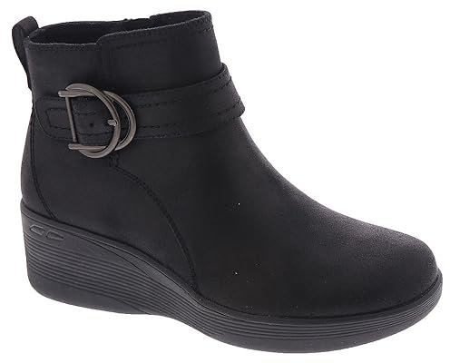 Skechers Pier-lite-Forever Chic Stiefelette für Damen, Schwarz/Schwarz, 39 EU