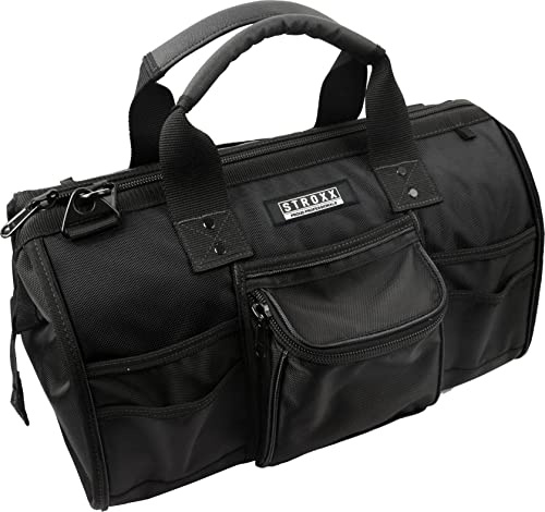 STROXX® Werkzeugtasche 18 geschlossen |450x210x350mm| Tragetasche | mit Reißverschluss | Wasserdicht | ergonomischer Handgriff | 39 Einsteckfächer