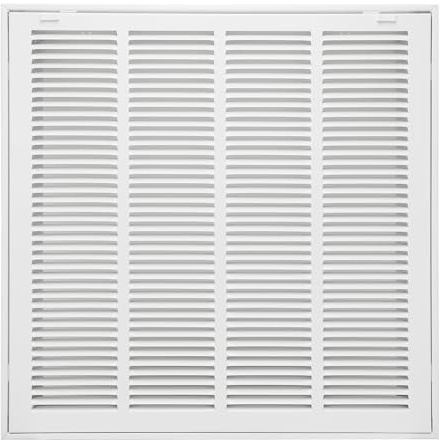 Howeall 20W x 20H [Duct Opening Size] Steel Return Air Filter Grille - Removable Face/Door for 1 inch Filters -HVAC Vent Cover Grill - White [Outer Dimensions: 22 5/8W X 22 5/8H]