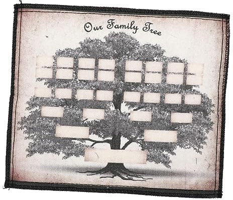 Operitacx Segeltuch Generationsdiagramm Stammbaumdiagramm personalisiert stammbuch Bildverzierung Wohnkultur Ausfüllbare leere Ahnentafel Diagramm Dekor Haushalt Poster Leuchtturm schmücken