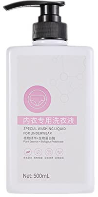 Detergente de lavado de ropa interior, 500 ml, detergente líquido de alta eficiencia para eliminar manchas