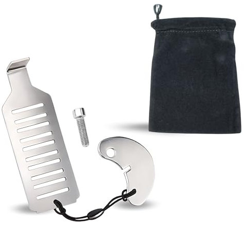 Cerrojo Portátil Antirrobo de Acero Inoxidable. Cerradura Mejorada sin Agujeros con Tornillo Ajustable para Mayor Seguridad. Cerrojo Interior para Pestillo de Puertas con Bolsa Incluida para Viajes.