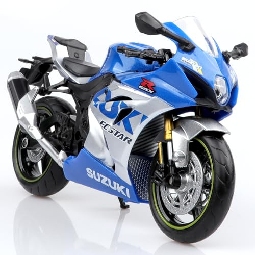 TOKAXI Motocicletas de juguete para Suzuki GSX-R1000R a escala 1/12, modelos de moto Suzuki, regalos para niños y niñas