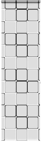vidaXL Duschrollo mit Kassette 70x240 cm Stoffbreite 66 cm, Duschvorhang, Badewannenvorhang, Seitenzugrollo, Dusche Rollo, Badewannenrollo