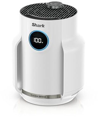 Shark NeverChange5 Air Purifier for Home, Bedroom, Office, Room Coverage 23sqm, 5-Year HEPA Filter Traps 99.97% of Allergens including Dust, Pollen, Pet Dander, Quiet, LED Display, White HP072UKWH