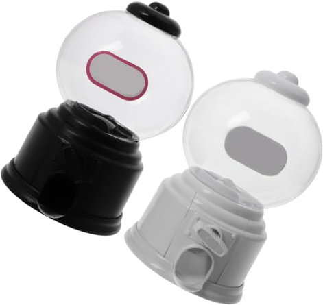 Yardwe 2pcs Mini Candy Dispenser Toys for Boys and Girls Gumballs Portable Candy Machine Dispenser for Boy Girl's Sweet Storage
