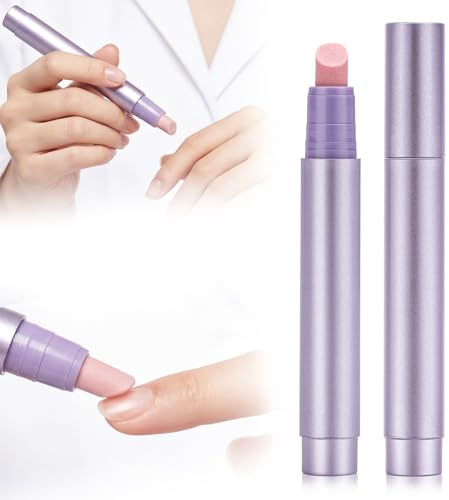 2 lápices quitacutículas, lápiz 3 en 1 para el cuidado de uñas, lápiz hidratante para aceite de uñas, adecuado para reparar uñas secas y dañadas