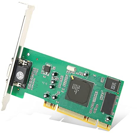 Cuifati Tarjeta gráfica, Tarjeta de Video multipantalla, Tarjeta gráfica VGA PCI 8 MB 32 bits Accesorios para computadora de Escritorio, Perfil bajo, Tarjeta gráfica de bajo Consumo