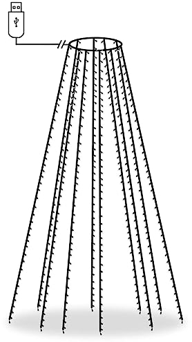 vidaXL Luces de Árbol, Adorno Luminoso con 500 Leds, Luces Decorativas para Árboles de Navidad, Cadena LED para Fiestas, Azul 500 cm
