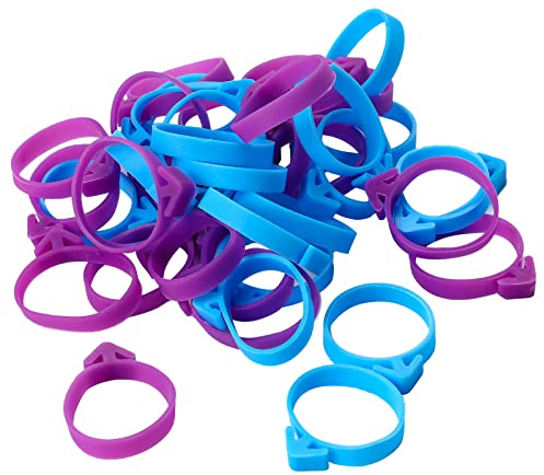 40 cravatte per sacchetti di pasticceria, riutilizzabili in silicone per glassa, clip per sacchetti di glassa, decorazioni per biscotti, cupcake, pasticceria