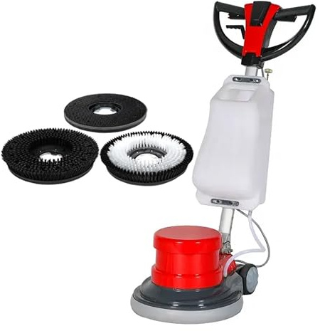 INTSUPERMAI Floor Scrubber Cleaner Heavy Duty Polisher Floor Buffer Machine 17 Tile Scrubber Multifunction Motion Floor Machine 110V