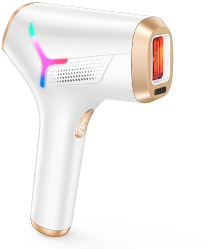 Haarlosy IPL Geräte Haarentfernung Laser für Frauen und Männer mit langanhaltenden Ergebnissen in Salonqualität für zu Hause, schmerzfreies IPL Haarentfernungsgerät für Gesicht, Bikinizone, Körper