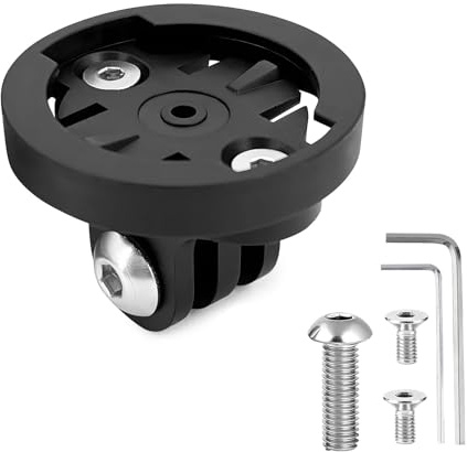 Mount Combo Adapter für Garmin Gopro, Halterung Fahrrad Universaladapter für Garmin Edge, kompatibel mit Kamera oder Scheinwerfer, Lochabstand 22mm, Schnellspanner Frontmontage