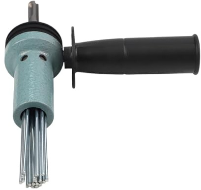 Escalador eléctrico de agujas - Precisión de acero aleado templado | Herramienta de perforación para hormigón con 18 agujas | Para taller de soldadura industrial