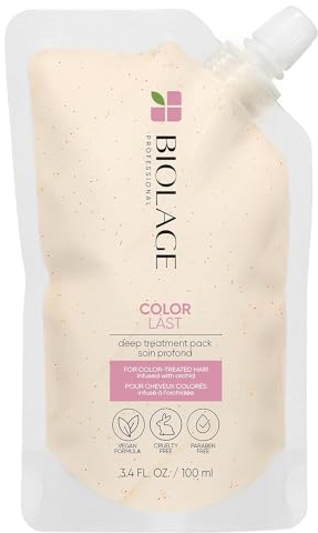 Biolage Professional Color Last Deep Treatment Mask for Coloured Hair, Infused With Orchid Flower Extract that Leaves Hair Colour Vibrant and Shiny, 100ml