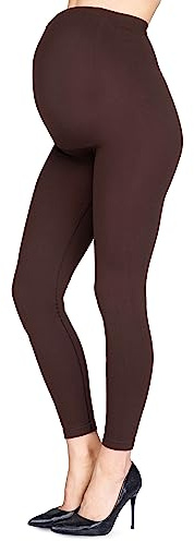 LORES Leggings Premaman da Donna Senza Cuciture Intera Fascia Elastica Sostegno Protettivo Vita Alta 90 den [Fatto in Italia]