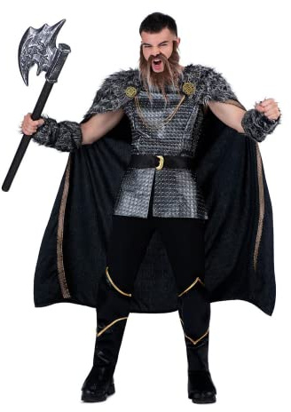 MY OTHER ME FUN COMPANY, S.L. Disfraz Jefe Vikingo S (Túnica, Capa, cubrebotas y Manguitos)