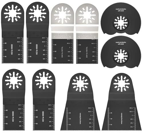 Abrazadera de Palanca,Pack de 10 Accesorios para Hojas de Sierra, Accesorios para Hojas de Sierra Multiherramienta, Kit de Hojas de Sierra Multiherramienta, Hojas de Sierra