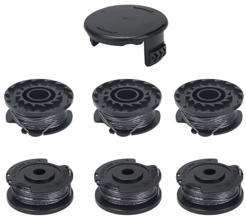 COEWUR 6 Pezzi Bobina a Filo per Tagliabordi Bobina di Filo per Tagliabordi per Strimmer Trimmer Art 23 SL/Art 26 SL/Art Easy (con 1 Tappi)