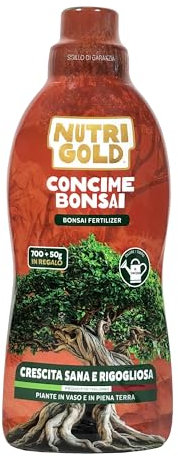 NutriGold® Bonsaidünger | Für Bonsais im Innen- und Außenbereich – Fördert harmonisches Wachstum & stärkt Wurzeln – Nährstoffe aus lokaler Produktion – Flüssig 700 g + 50 g gratis