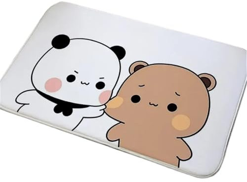 Entrance Mat Bubu And Dudu Kitchen Carpet Hallway Living Room Doormat Entrance Door Mats Decor Aesthetic Bathroom Bedroom Rug(White)