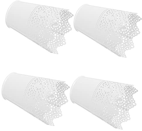 Vaguelly 4pièces Boîte De Rangement Pour Cosmétiques Organiseur De Maquillage Dentelle Seau De Rangement Contenant Pour Cosmétiques Seau à Motif Dentelle