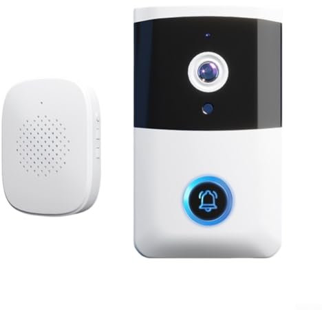 Juego de timbre inalámbrico para casa inteligente, para aplicación de intercomunicación WiFi, no requiere taladrar