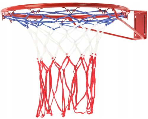 Aro de Baloncesto Resistente con Red, aro metálico, Canasta Profesional para Jugar fi 45 cm