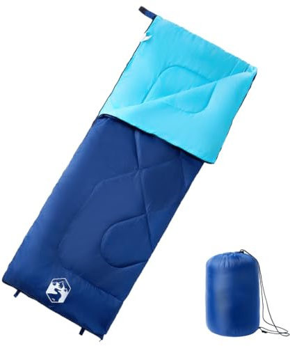 Ordellia sovsäck för vuxna camping årstider, 190T polyester med PP-fyllning, x, lätt, med huva, dragkedja och packväska för vandring utomhus tält