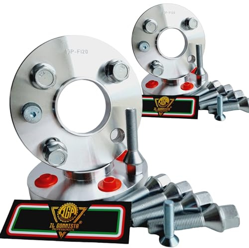 IGP 4 DISTANZIALI 12+12 mm 4 x 98 mozzo 58.1 + 16 BULLONI compatibili con FIAT PANDA + CROSS 4x4 dal 1980 al 2022 in poi *OK AUTO RUOTA CERCHI IN LEGA