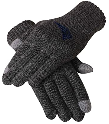 FOCO New England Patriots NFL Handschuh Charcoal Gray Glove - One-Size