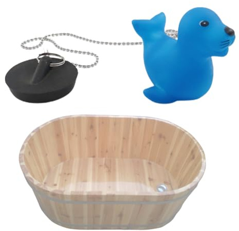 Bouchon de Baignoire et chaîne en Caoutchouc – Bouchon de vidange Flottant en Caoutchouc avec chaîne, Bouchon de Baignoire Flottant en Caoutchouc, Bouchon d'évier de Salle de Bain avec chaîne Samuliy