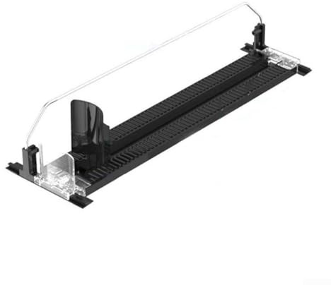Dispenser per bevande a spinta per frigorifero, con scivolo autoalimentante, per birra e bibite, organizer in ABS nero (380-390 mm)