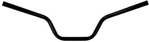 HDBUBALUS 22 mm Motorradlenker mit Zugstange für Harley Suzuki Kawasaki Chopper Bobber