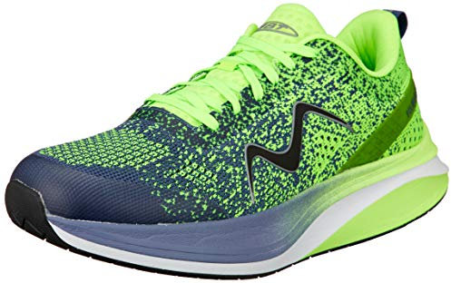 MBT Herren Sportschuhe HURACAN-3000 LACE UP M, Männer Funktionsschuhe, abrollschuhe sportliche Laufschuhe,Lime GRN/Blue Indigo,8.5 US, 7.5 UK