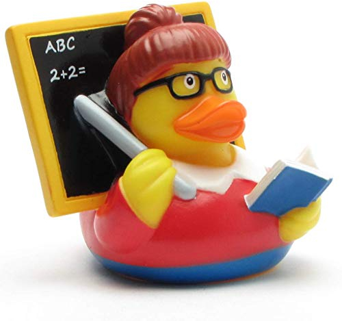 Duckshop I papera da bagno insegnante I cigolii I L 10 cm I con portachiavi incluso nel set I regalo insegnante I presente pedagoghi