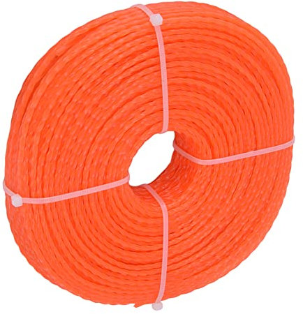 Qcwwy Línea de Recortadora de Hilo, Espiral de Servicio Pesado en Cable Devorador de Malas Hierbas Recortadoras de Césped de Hilo Retorcido La Línea de Recortadora de Hilo Se Adapta a